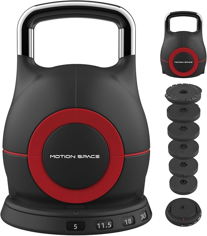 Adjustable Kettlebell for Home Gym, 5-44lbs Strength Training Kettle Bell with 7 Weight Options, ... | Amazon (US)