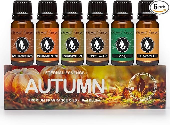 Eternal Essence Oils Autumn Set of 6 Premium Fragrance Oils - Includes Sexy Cinnamon Clove, Salte... | Amazon (US)