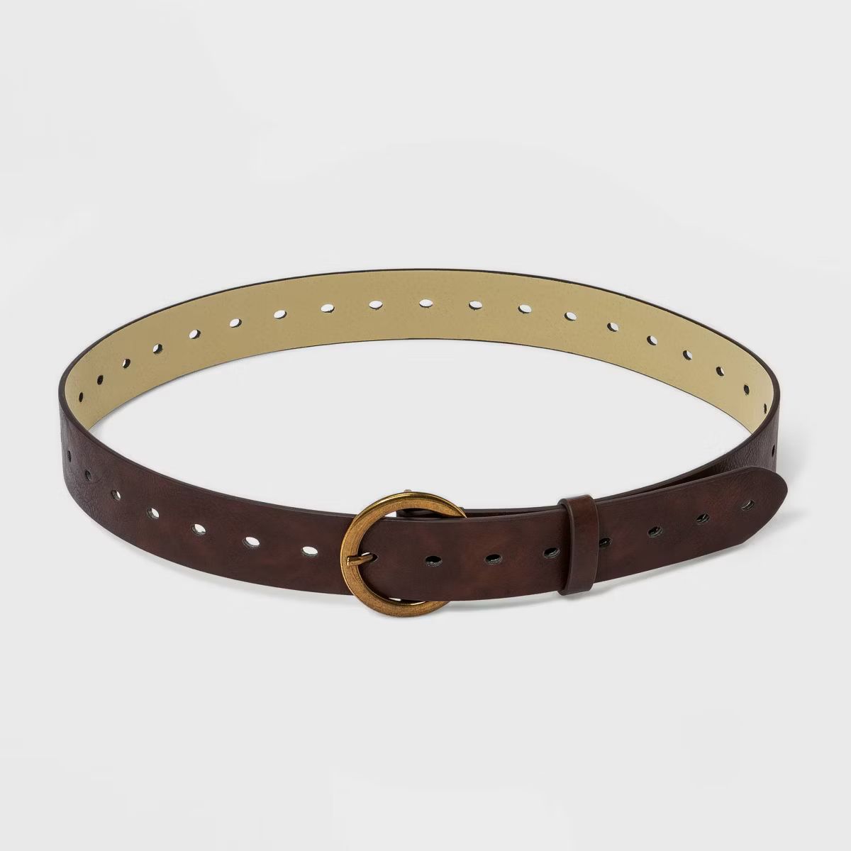 Women's Plus Size Center Bar Belt - Ava & Viv™ Brown | Target