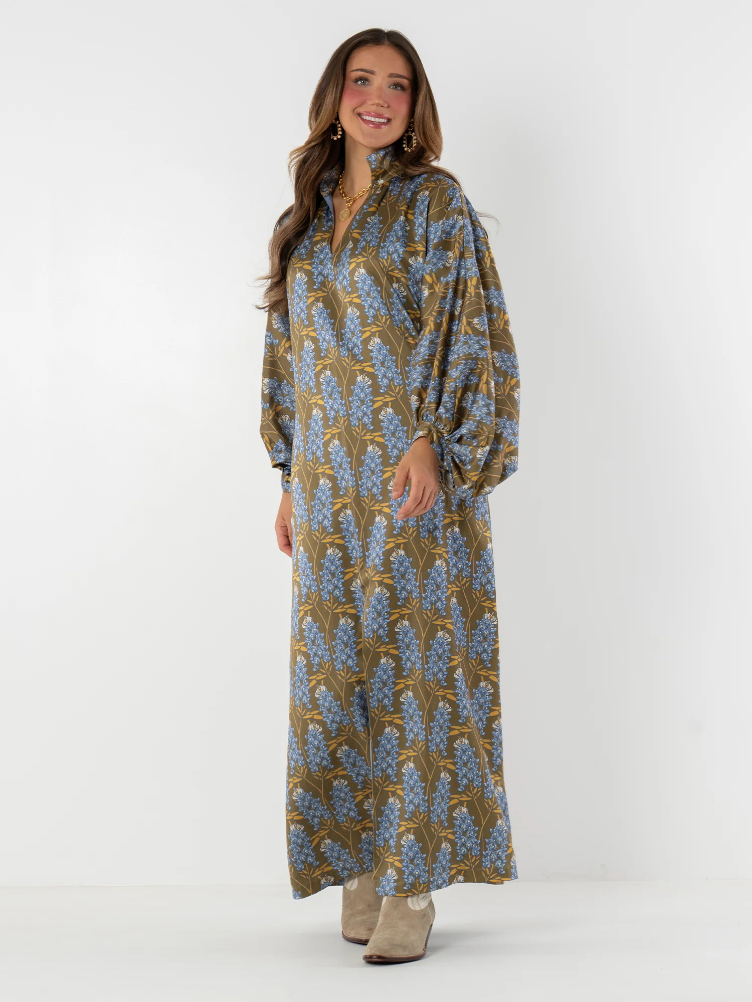 Fiona Dress in Bluebonnet | Emily McCarthy