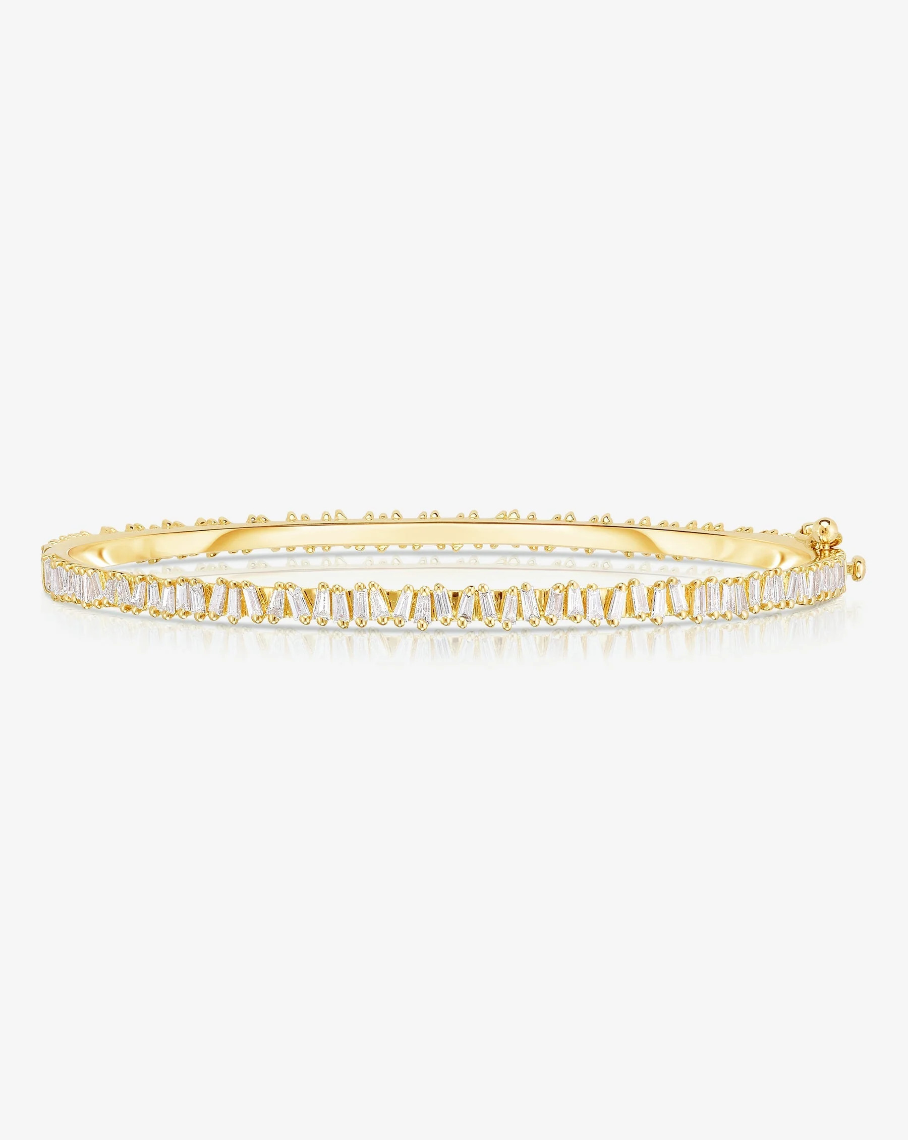 Baguette Ridge Bangle | Ring Concierge