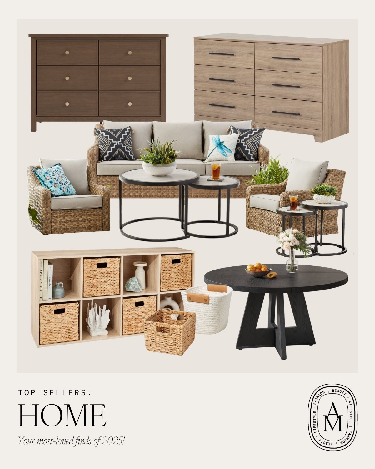 Top sellers of 2025 - home edition! 🏡

Dresser, bedroom dresser, nursery dresser, outdoor patio, outdoor furniture, playroom storage, kids storage, kitchen table, round table

#LTKHome