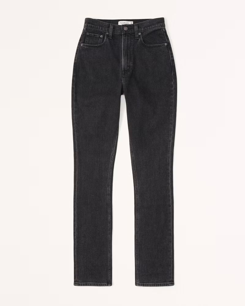 Curve Love Ultra High Rise 90s Slim Straight Jean | Abercrombie & Fitch (US)