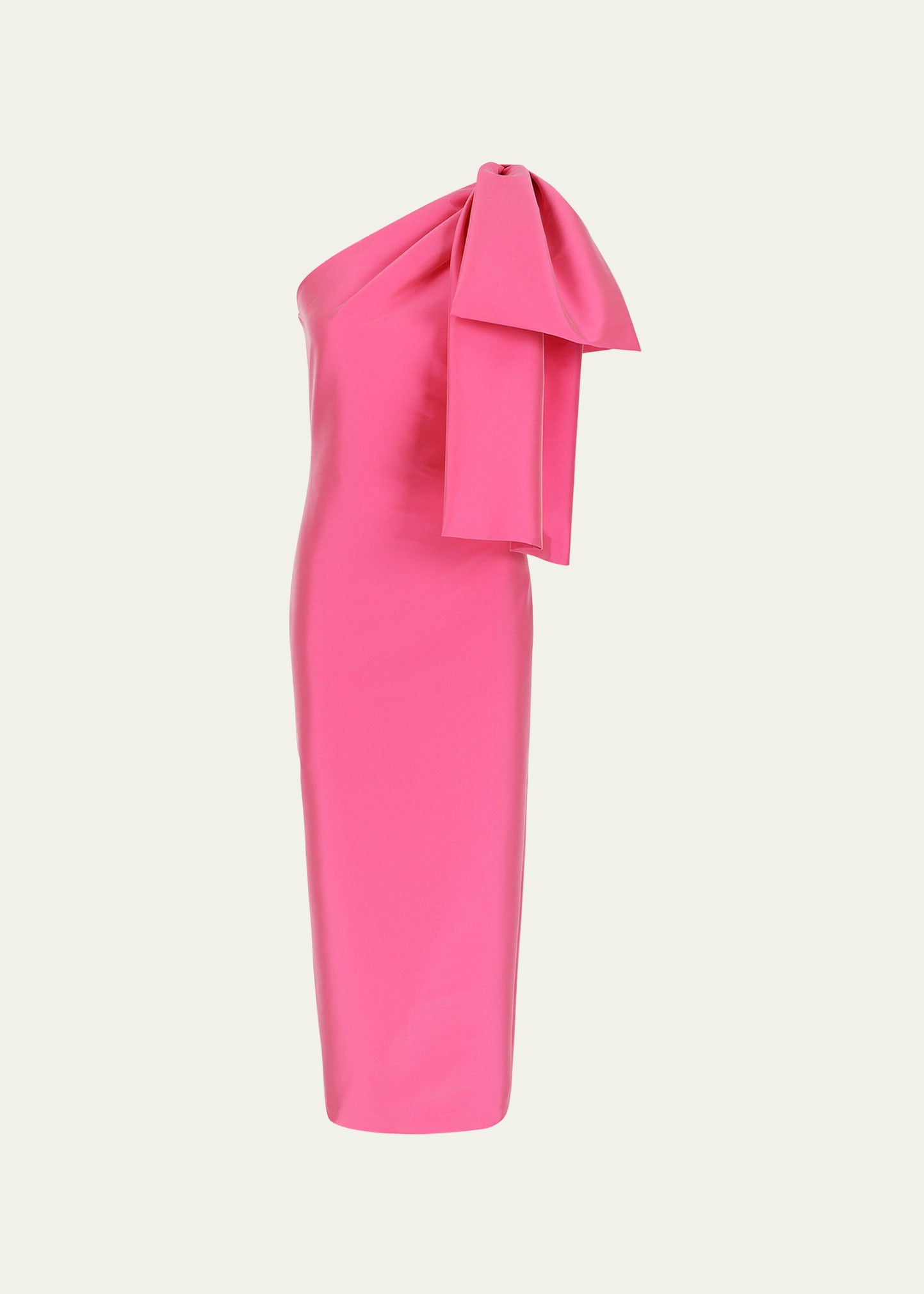 BERNADETTE Josselin One-Shoulder Midi Dress with Bow Detail | Bergdorf Goodman