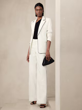 Carolina Straight Cotton-Linen Pant | Banana Republic (US)