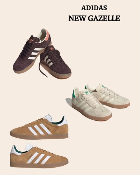 Adidas Gazelle New Colors | Adidas | Fall/Winter sneakers | comfy sneakers | everyday sneakers 

#LTKSeasonal #LTKGiftGuide #LTKshoecrush