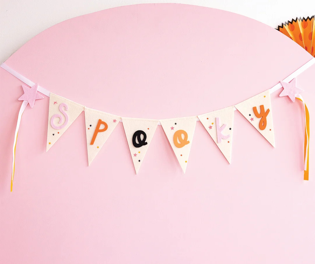 Ghoul Gang Spooky Felt Banner | My Mind's Eye