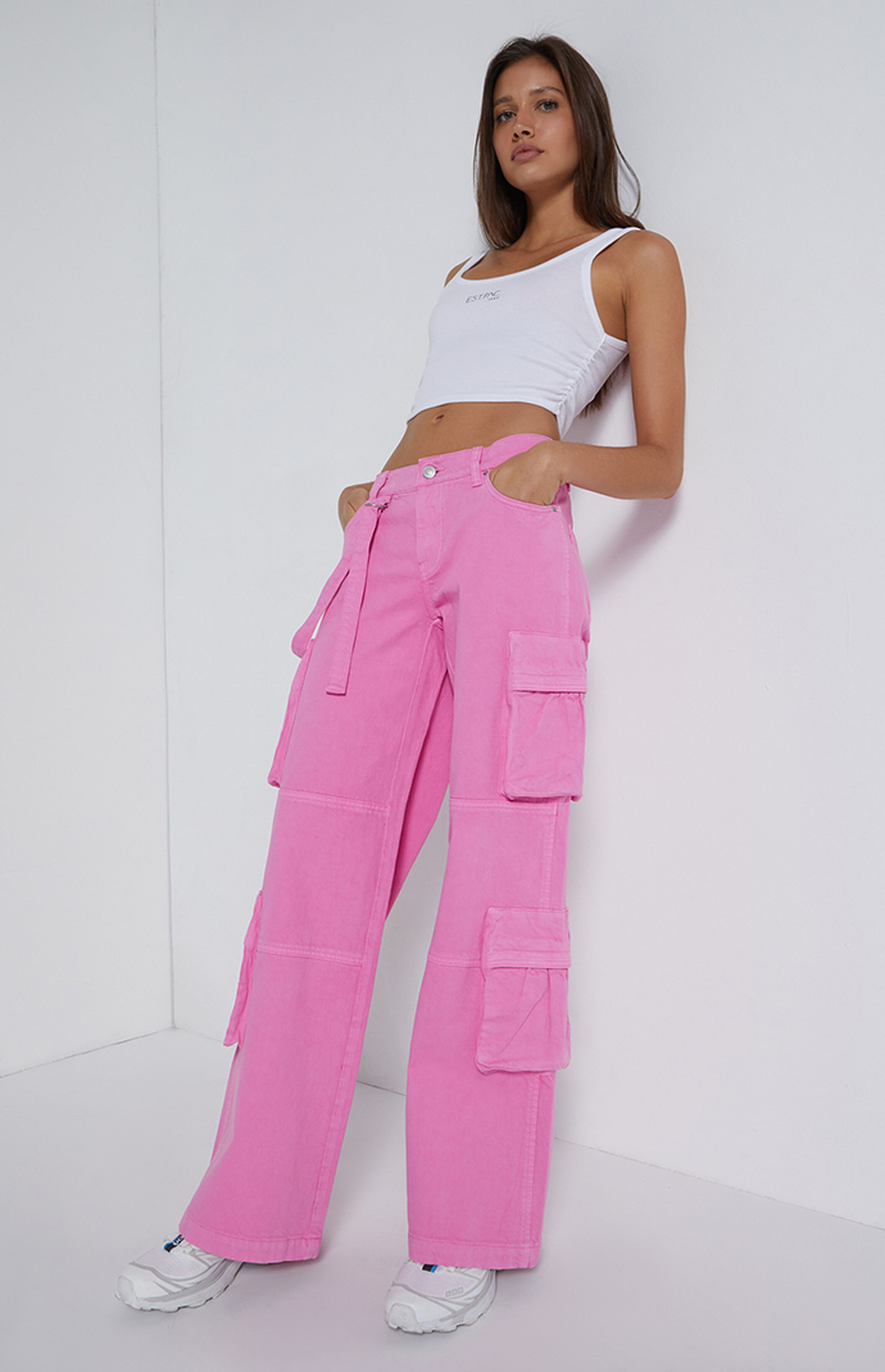 PacSun Pink Baggy Cargo Pants | PacSun
