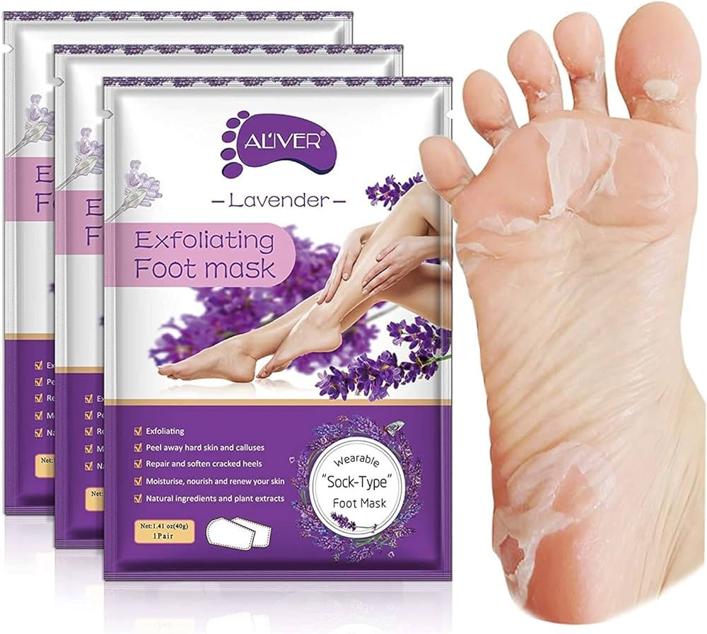 ALIVER Foot Peel Mask 3 Pack, Exfoliator Peel Off Calluses Dead Skin Callus Remover, Baby Soft Sm... | Amazon (US)