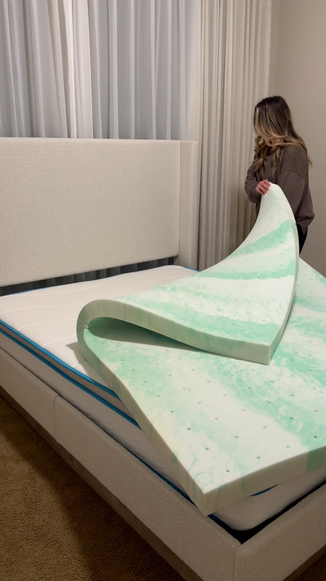 I love choosing pretty comfortable bedding but what’s most important is the mattress! This mattress is super supportive and affordable! We added this topper for extra comfort and it’s like sleeping on a cloud. 

They made it even better now with a cover that attaches to the mattress! Get the best sleep you’ve ever had. We love it so much it’s on every bed in our house!

Mattress: 8” queen
Topper: 3 inches 

Best mattress, mattress pad, mattress topper, bed, queen bed, home finds, cozy home, cozy bedroom 

#LTKHome #LTKSaleAlert