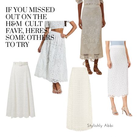 White laser cut skirts . Spring skirts. 

#LTKfindsunder100 #LTKstyletip #LTKSeasonal