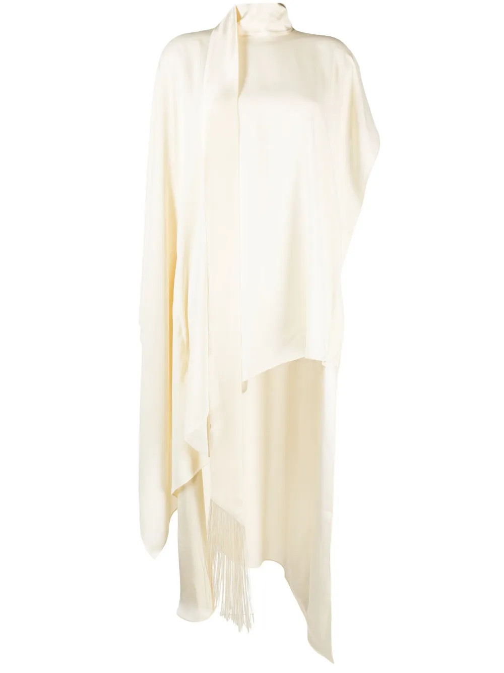 attached-scarf asymmetric kaftan dress | Farfetch Global