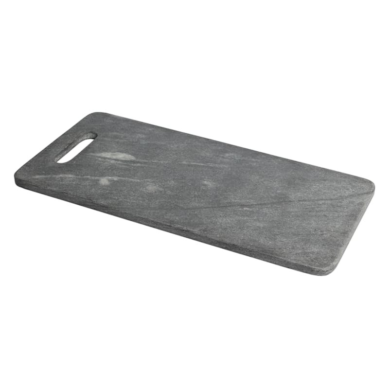 Grey Marbled Stoneware Cutting Board | At Home