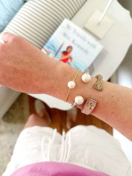 New favorite stack from Kiel James Patrick! 

Pearl, Pearl bracelets, pearls, cuff bracelet, American made, jewelry, KJP, Kiel James Patrick, preppy, classic 

#LTKFindsUnder100 #LTKStyleTip