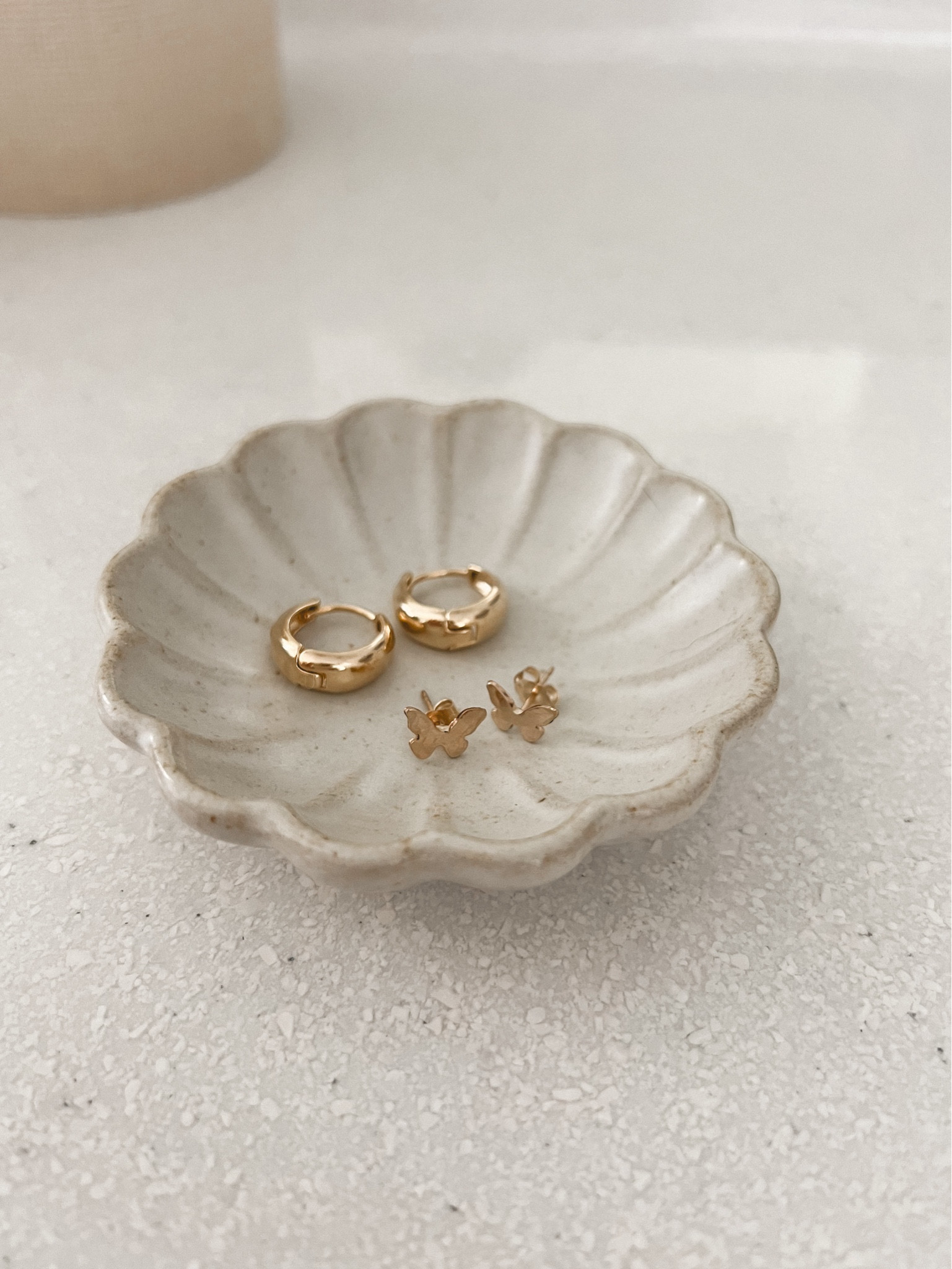 obsessed with these gold butterfly studs and huggie earrings for summer! HALEY20 will save you 20% off James Michelle Jewlery 🦋✨🫶🏼

#LTKFindsUnder50 #LTKBeauty #LTKGiftGuide