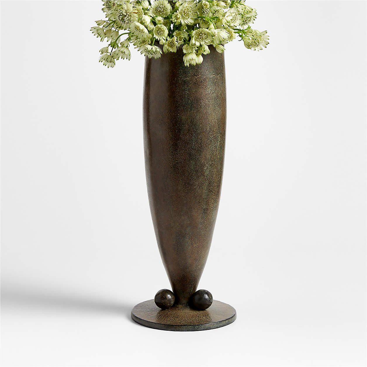 Giaco Medium Green Patina Vase 13 by Jeremiah Brent + Reviews | Crate & Barrel | Crate & Barrel