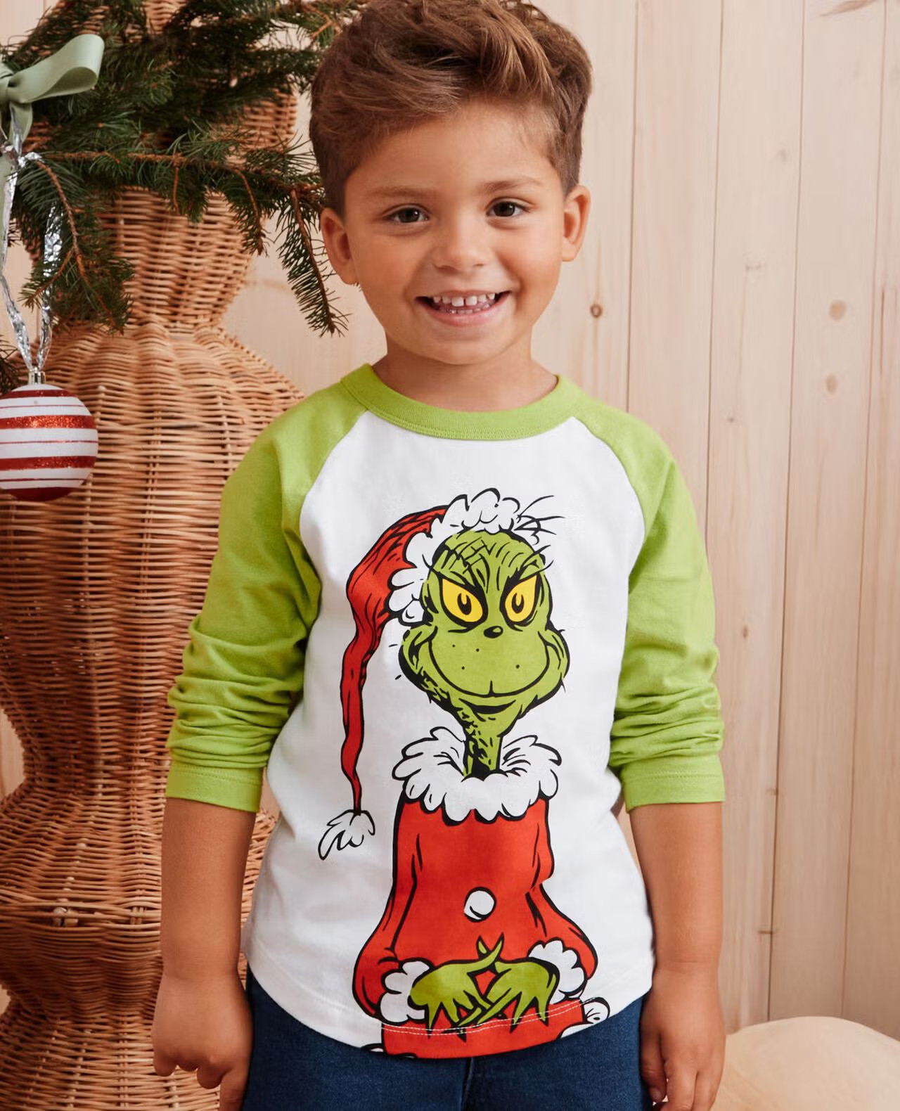 Dr. Seuss Grinch Baseball Tee | Hanna Andersson