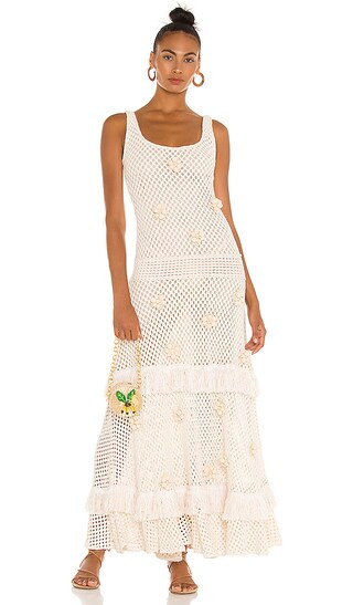 Lucaya Dress in Ivory | Revolve Clothing (Global)