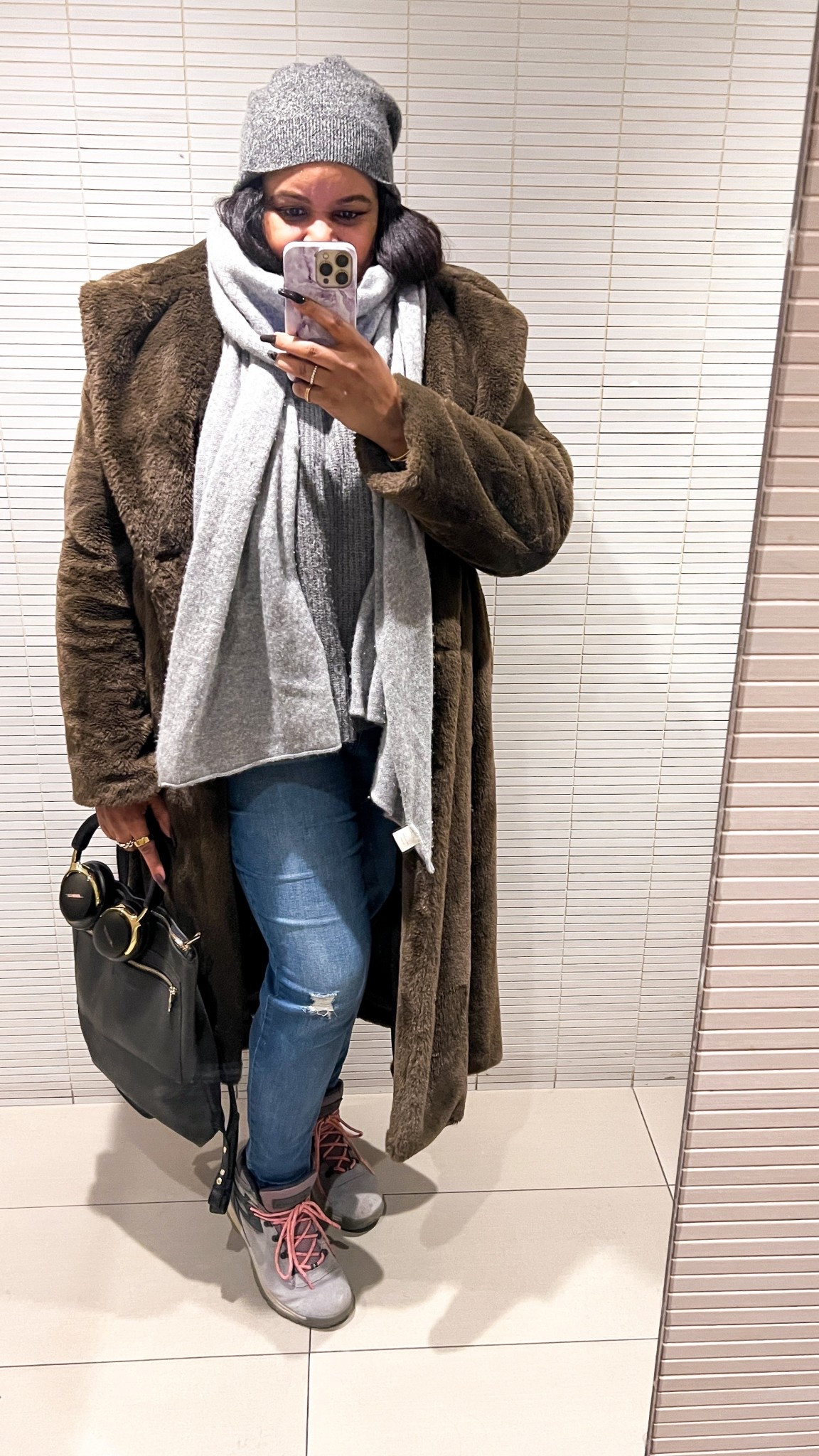 The winter wonderland has left quite the chill in NYC. Staying warm is my top priority.

#ltkover40 #ltksalealert 

Fur coat, faux fur coat, cashmere scarf, cashmere wrap, leather backpack, knit beanie, bose headphones, winter outfits

#LTKSeasonal #LTKMidsize #LTKootd