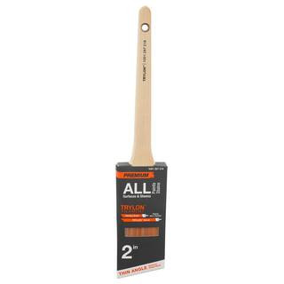 Premium 2 in. Polyester Trylon Thin Angled Sash Paint Brush | The Home Depot