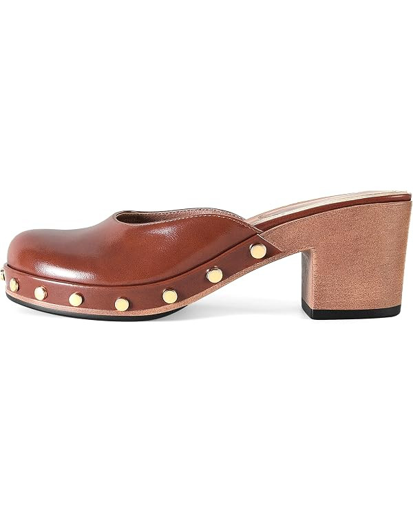 DOEYG Platform Chunky Clogs for Women Round Toe Block Heels Mule Shoes Dressy Comfortable Casual ... | Amazon (US)