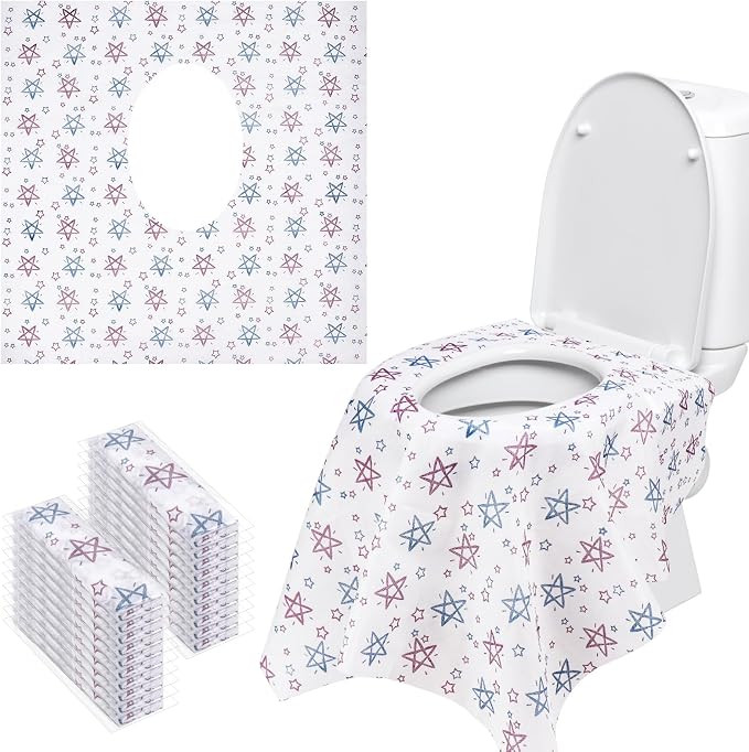 20 Pack Disposable Toilet Seat Covers, Potty Seat Cover Protectors, Extra Large Size, Individuall... | Amazon (UK)