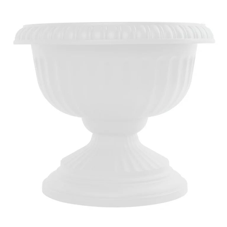 Bloem 18-in Grecian Urn Resin Planter - Casper White | Walmart (US)