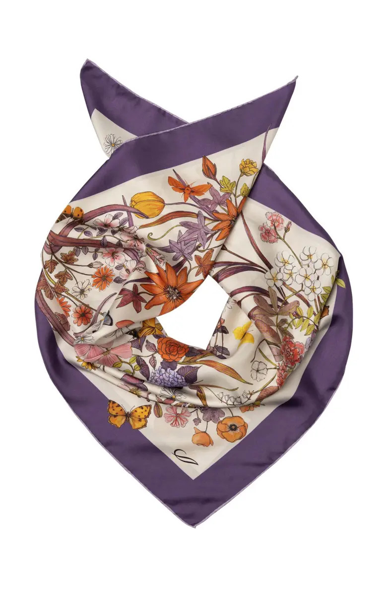 Flora - Hand Rolled Silk Foulard for Women | Nordstrom