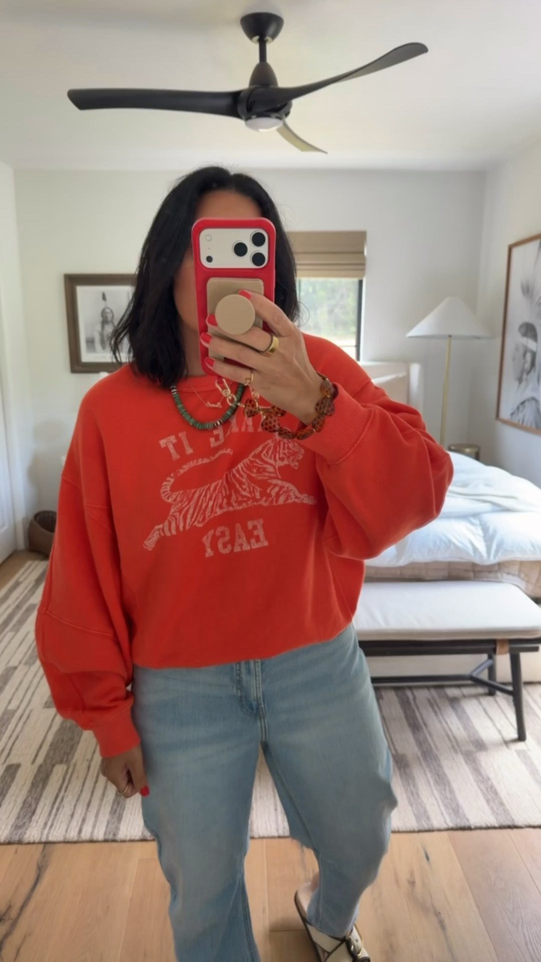 Sweatshirt size small (they are oversized), pants size 8 (size down if you are between sizes), shoes fit tts (I’m a 9.5/10 and did a 9.5 in them). 



#LTKootd #LTKOver40 #LTKMidsize