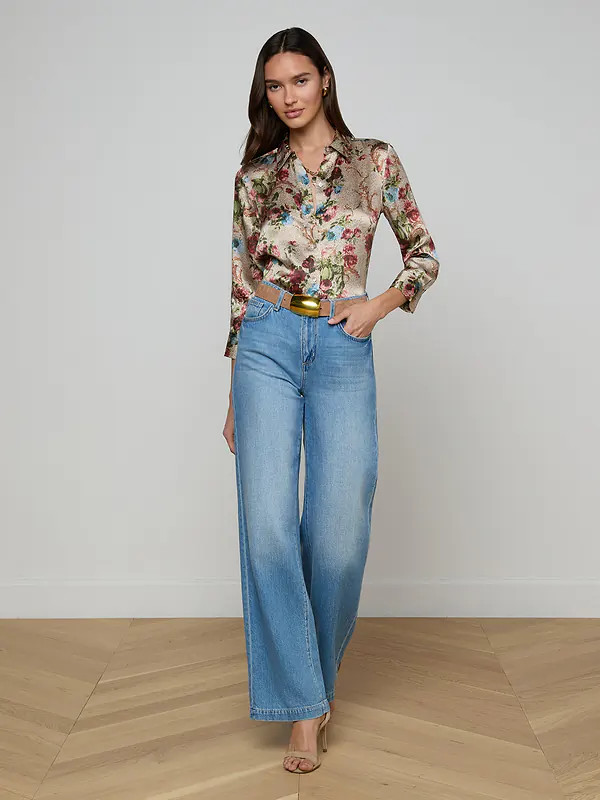 Scottie Wide-Leg Jean in Anaheim | L'AGENCE | L'Agence