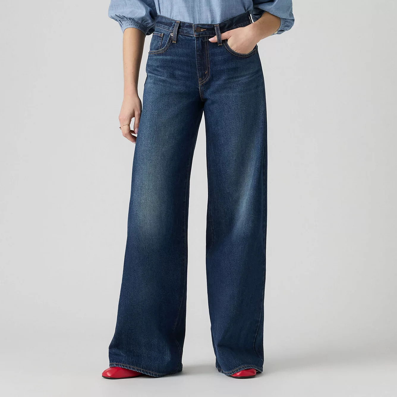 Women's Levi's® Middy Wide Leg Jeans | Kohl's