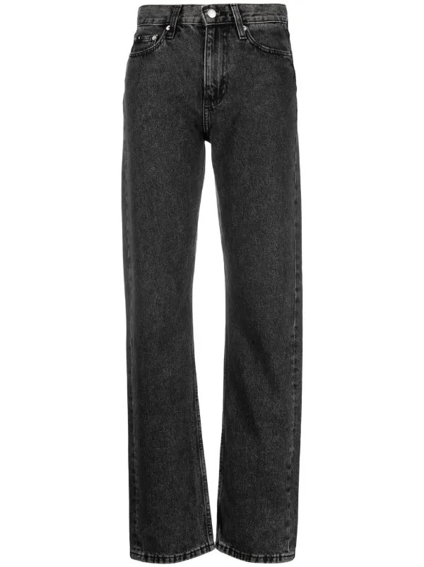 high-rise straight-leg jeans | Farfetch Global