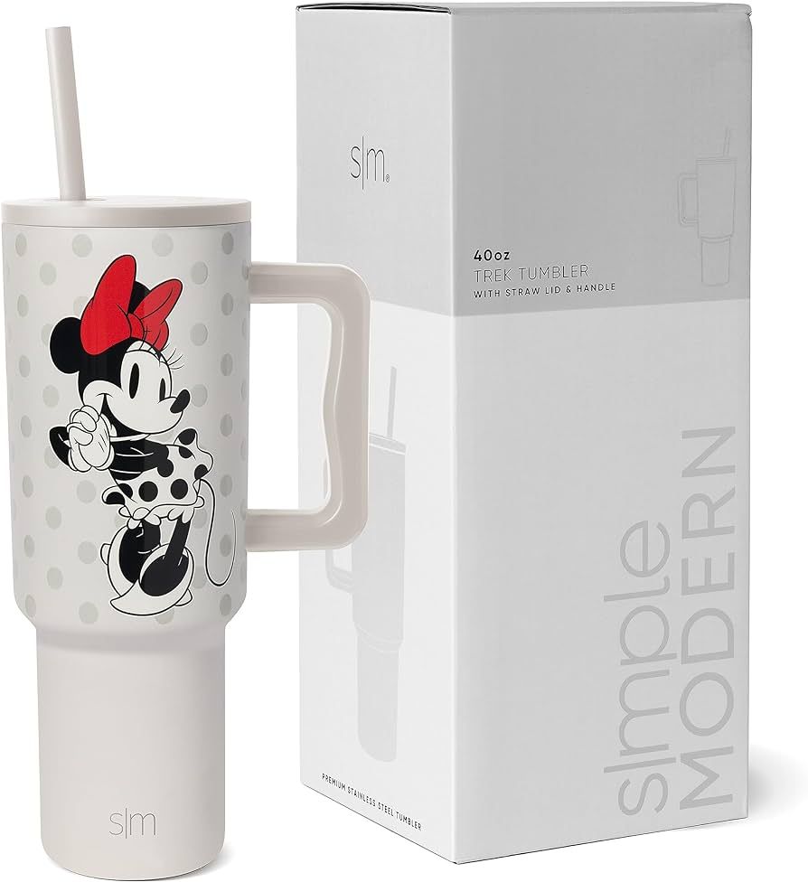 Simple Modern Disney 40 oz Tumbler with Handle and Straw Lid | Insulated Reusable Stainless Steel... | Amazon (US)