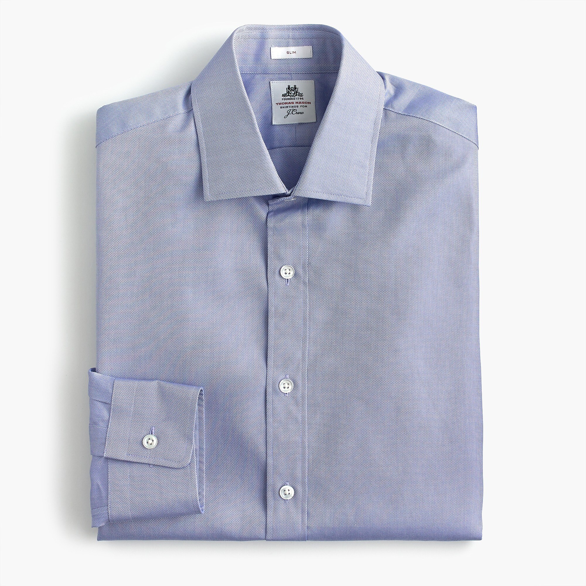 Thomas Mason® for J.Crew slim fit two-ply dress shirt in royal oxford cotton | J. Crew US