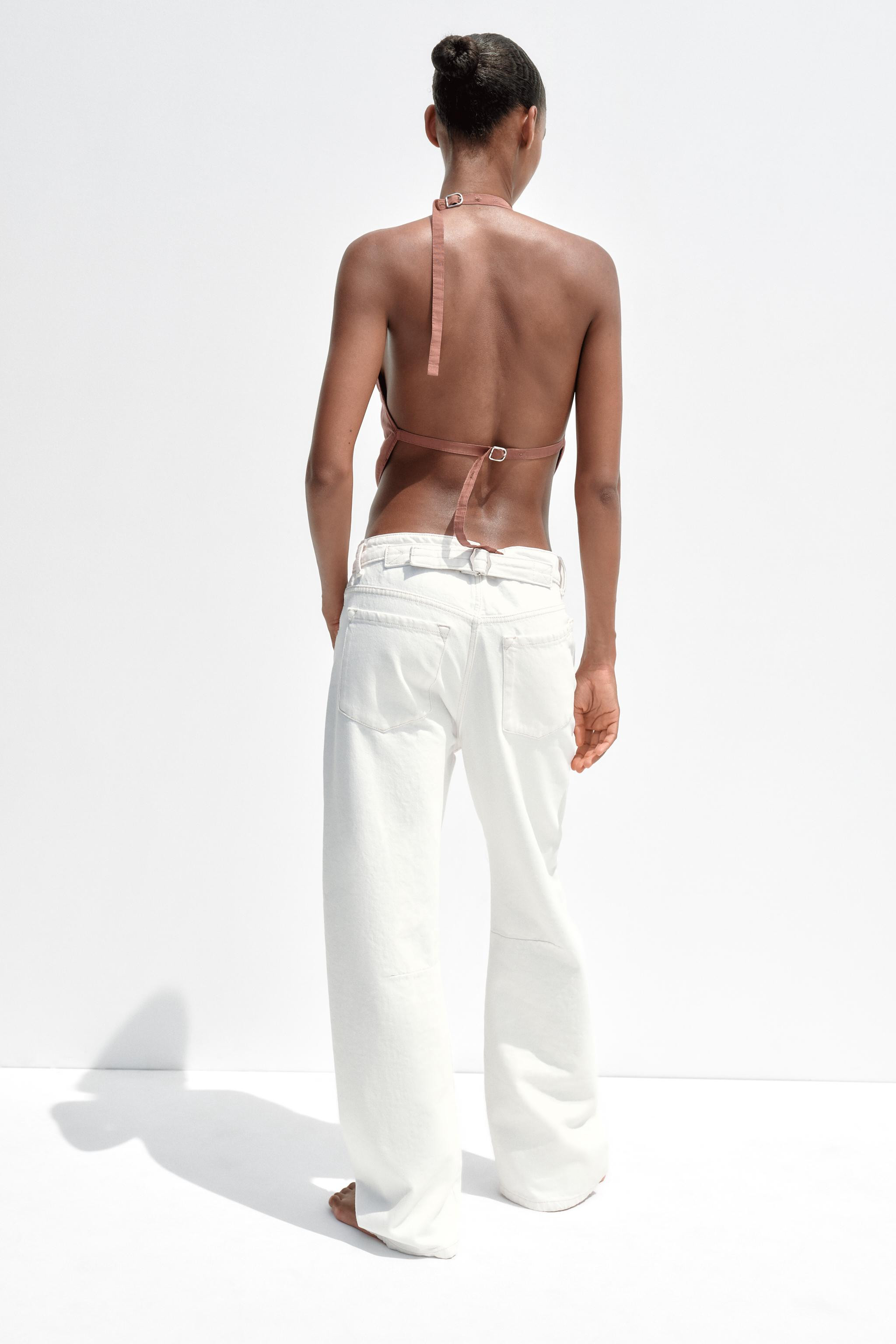 TRF SLOUCHY BELTED MID-RISE JEANS | Zara US