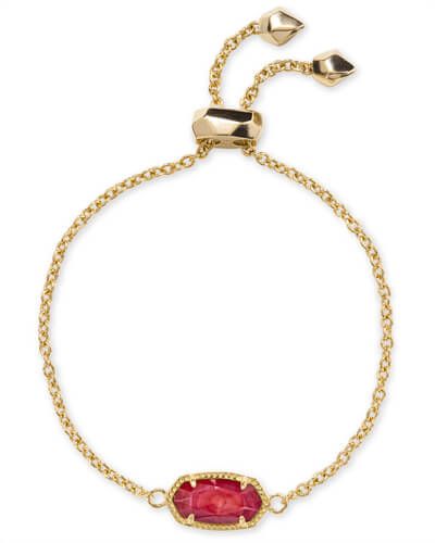 Elaina Gold Chain Bracelet in Red Mother of Pearl | Kendra Scott