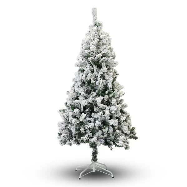 PVC Snow Flocked Pine Artificial Christmas Tree | Wayfair North America