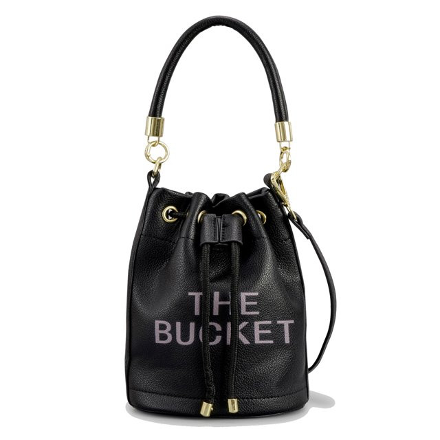 Olyphy The Bucket Bag for Women Soft Leather Drawstring Handbag Small Crossbody Purse Trendy Tote... | Walmart (US)