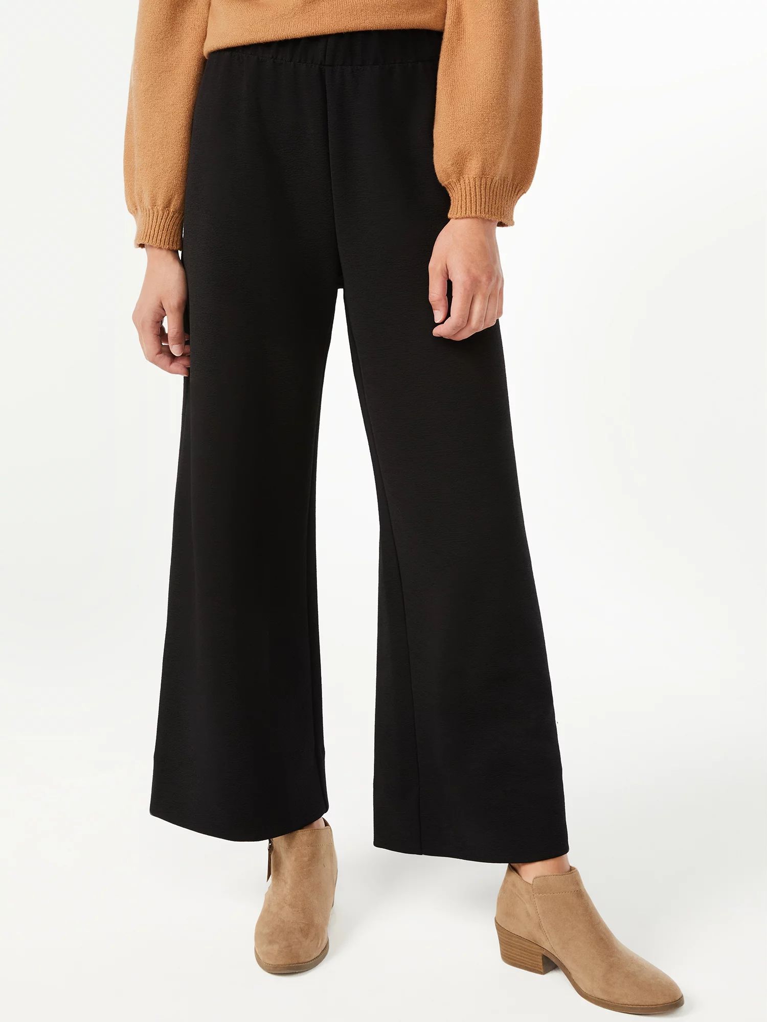 Free Assembly Women's Pull On Crepe Pants | Walmart (US)
