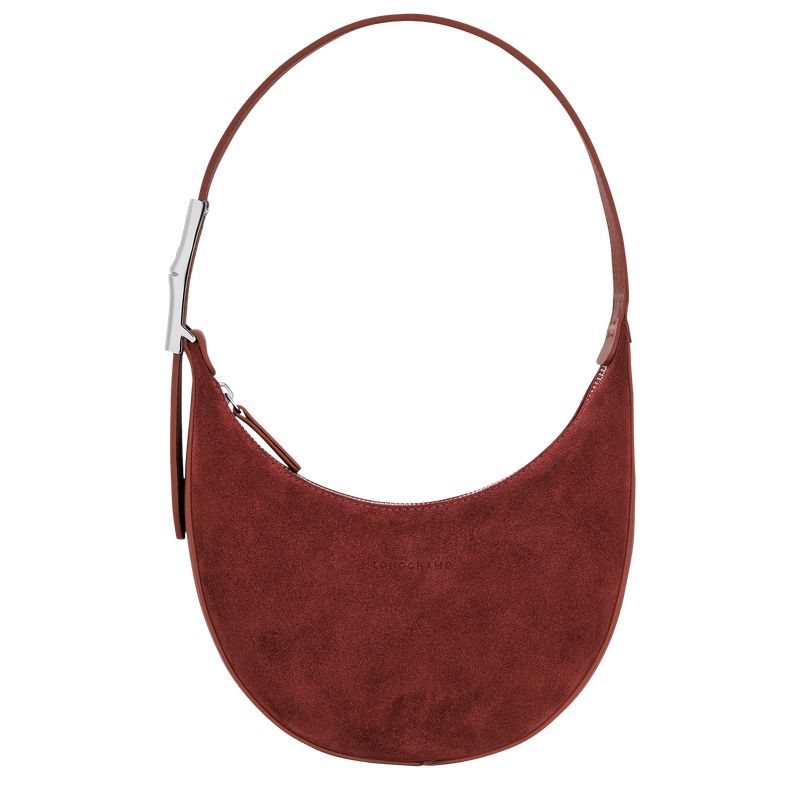 Roseau Essential S Hobo bag Mahogany - Leather (10217HDMC01) | Longchamp GB | Longchamp