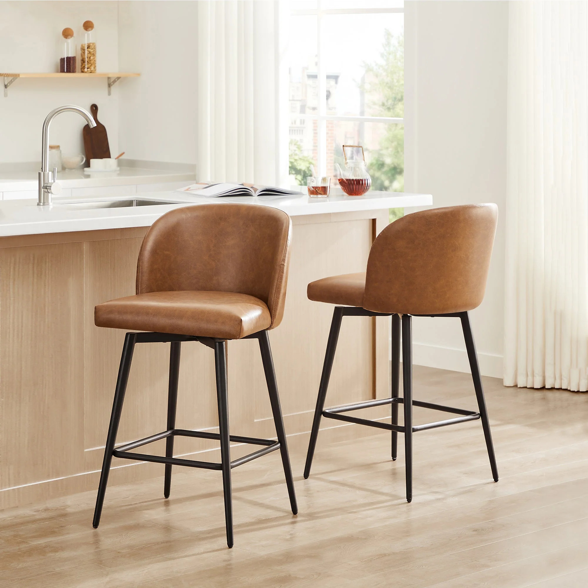 CHITA®️ Nova Swivel Counter Stool - chitaliving.com | Chita