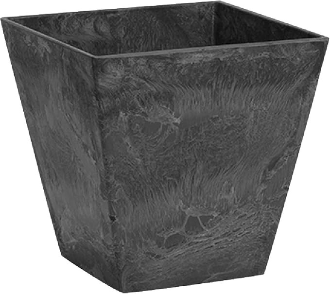 Novelty 35108 Artstone Ella Square Planter, 10-Inch, Black | Amazon (US)