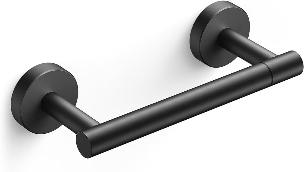 FORIOUS Black Toilet Paper Holder Wall Mount, Matte Black Bathroom Toilet Paper Holder for SUS 30... | Amazon (US)