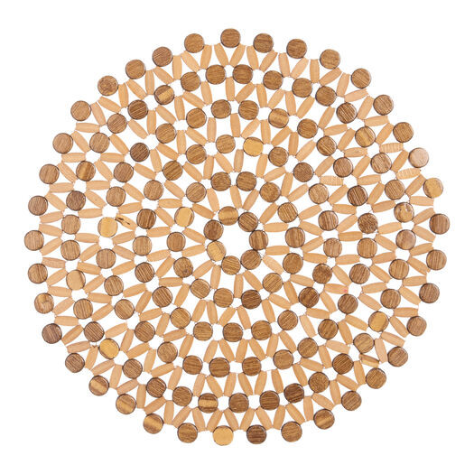 Round Bamboo Blocks Placemat by World Market | World Market