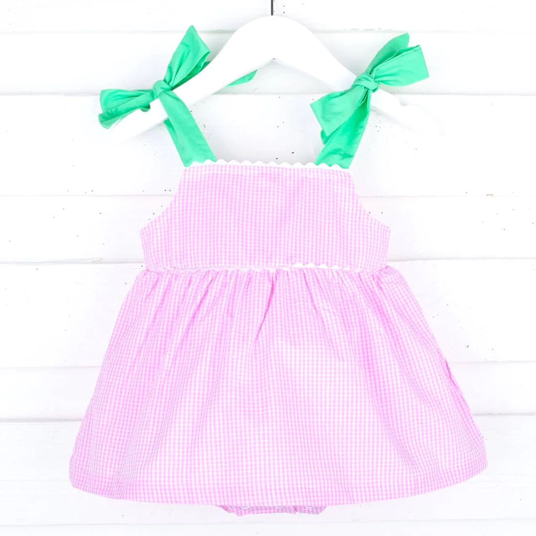 Pink Gingham Aubree Bubble | Classic Whimsy