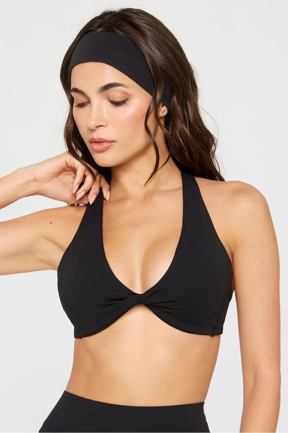 PureLuxe Plunge Low Impact Bra | Fabletics