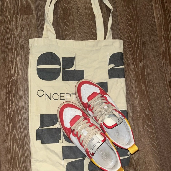 ONCEPT Women's Red and White Sneakers | Poshmark
