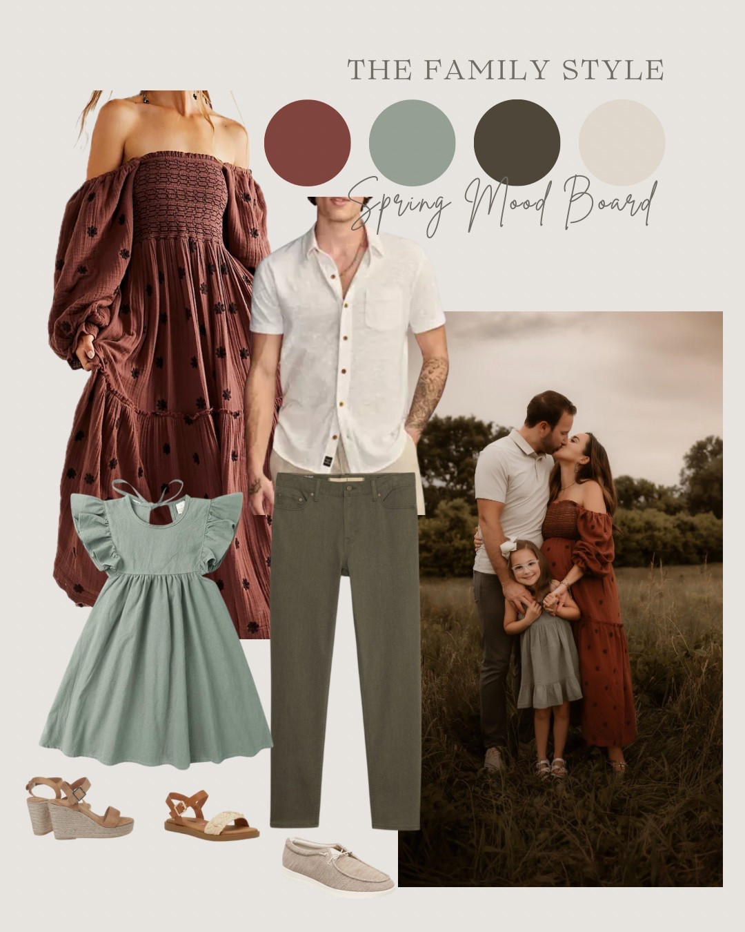 From mood board to session. Mama wore the dupe version of this dress and it was perfect! 

#LTKFamily