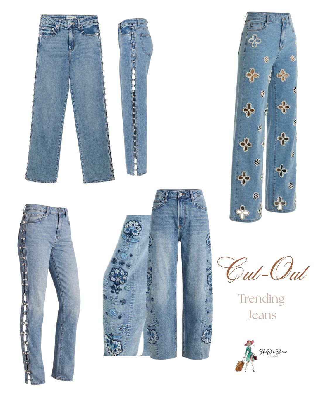  Cutout jeans 

Meet the jean that’s redefining statement denim. — a blend of softness, structure, and standout detail. The high-rise jeans flatters in all the right places while feeling effortlessly modern.
It’s polished enough for a night out, easy enough for everyday, and made to be noticed.

 

#LTKgrwm #LTKSaleAlert #LTKOver40