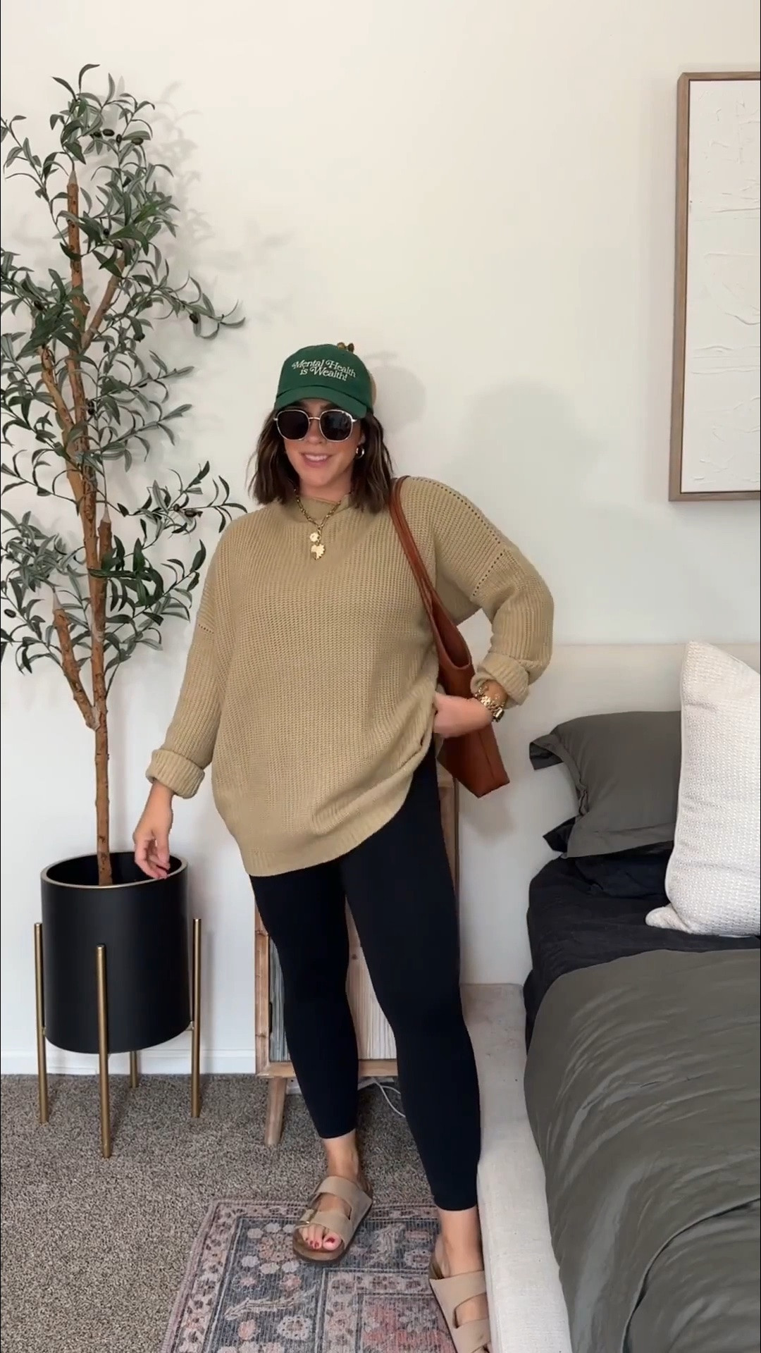 Early fall leggings outfit! The best sweater from Amazon, so versatile and comfy. Perfect layering for fall and the leggings are the same material as lulu for a fraction of the price. 

Fall outfit, early fall, sweater, Amazon fashion, casual fall outfit

#LTKSeasonal #LTKMidsize #LTKootd